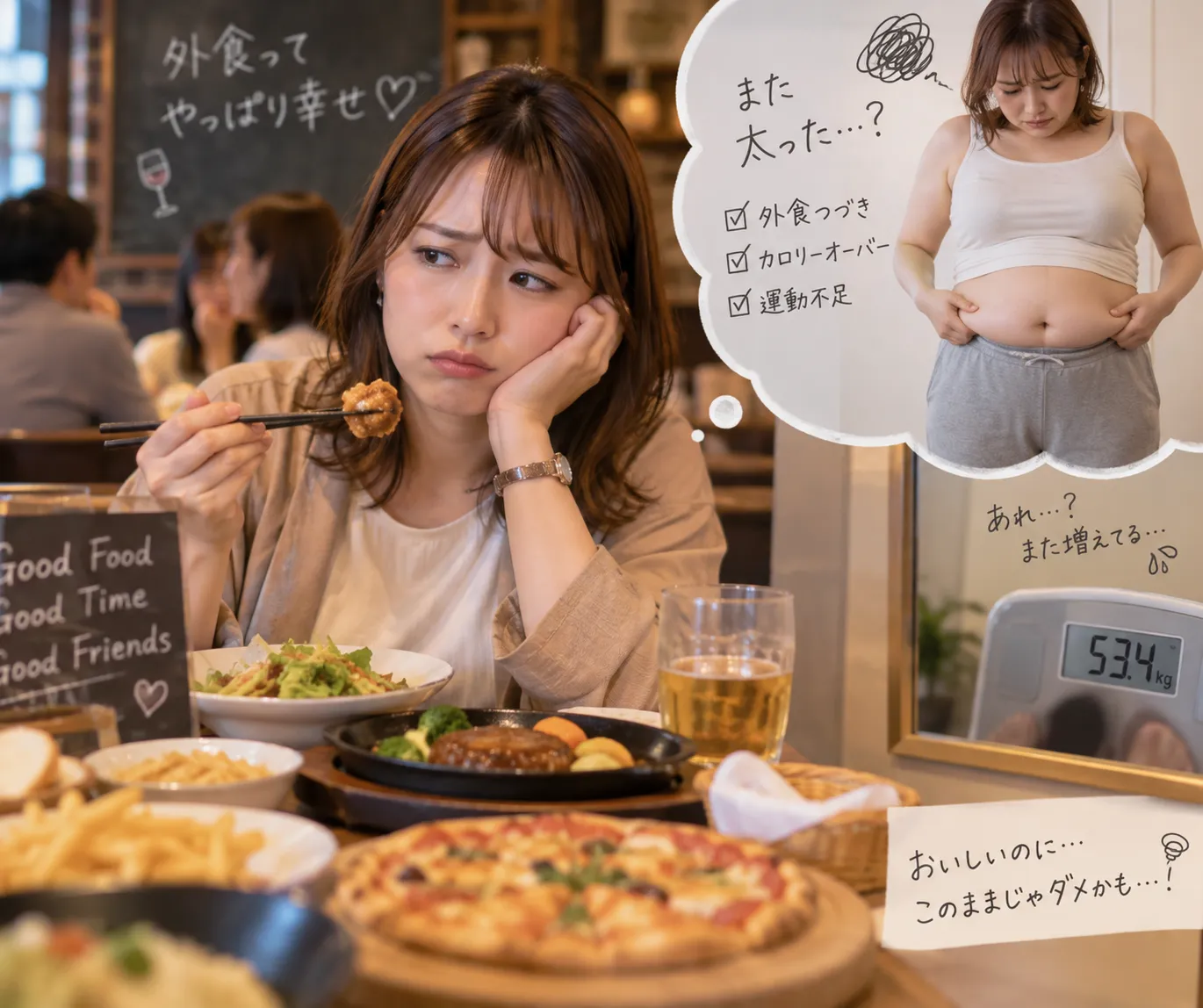 ダイエット中の外食で体重管理しやすい選び方と食べ方のコツ
